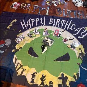 Halloween Themed Birthday Party Banner